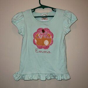 Emma Monogrammed Pumpkin Shirt